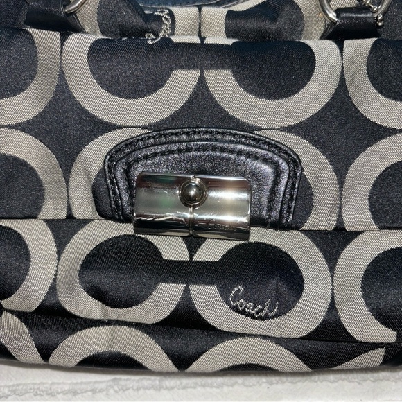 Coach Kristin Purse Graphic Jacquard Shoulder Bag‎ Opa Print Chain Link Bag Y2K - Picture 12 of 16